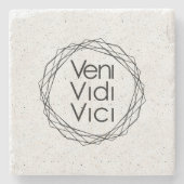 私は来ました、私見ました、私征服しました"Veni、Vidi、Vici "を ストーンコースター (正面)