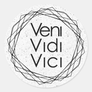 私は来ました、私見ました、私征服しました"Veni、Vidi、Vici "を ラウンドシール