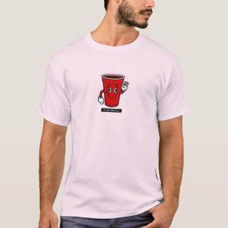 私は来ソロレッドカップ Tシャツ