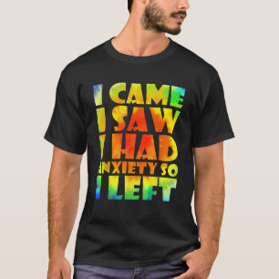 私は来不安を感じていたので離れ絞り染めおもしろい Tシャツ