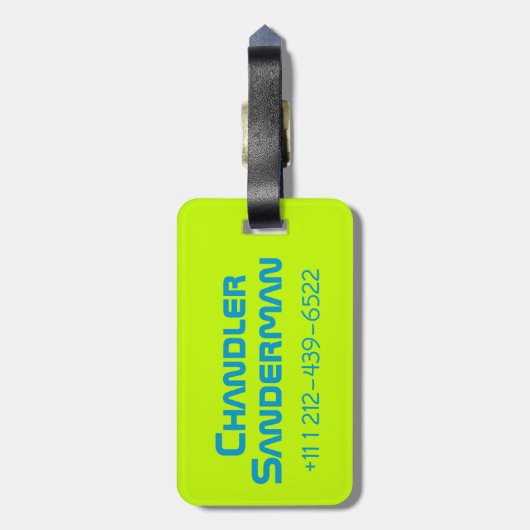 私は来平和の子供のおもしろいエイリアンid荷物タグ ラゲッジタグ (裏面縦)