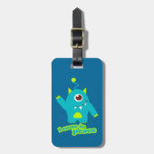 私は来平和の子供のおもしろいエイリアンid荷物タグ ラゲッジタグ (正面縦)