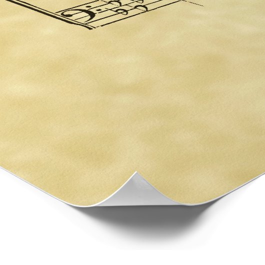 私は来庭に一人のゴスペルの楽譜に行く ポスター (角)