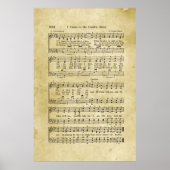 私は来庭に一人のゴスペルの楽譜に行く ポスター (正面)