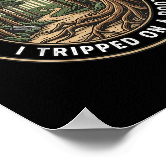 私は来根のハイキングのレトロに乗っおもしろいた見た ポスター (角)