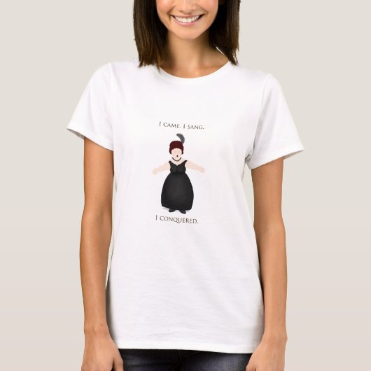 「私は来歌った、勝った」ボーカリスト Tシャツ (正面)