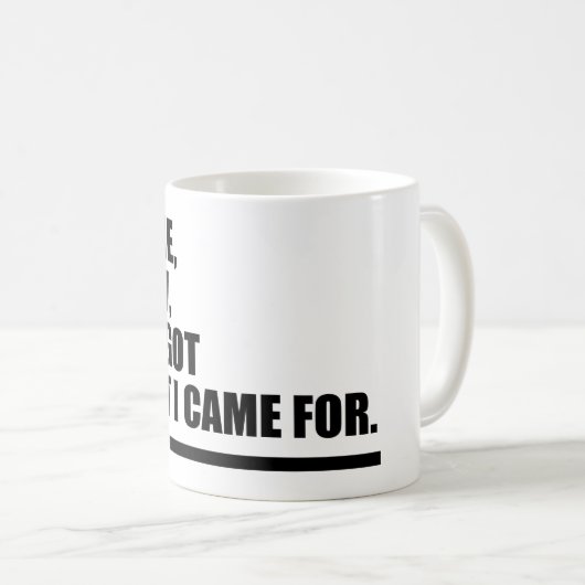 私は来見た、私は忘れ何を来見た – と コーヒーマグカップ (正面右)