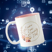 私は来見た、私は陶製のマ得グを心配する ツートーンマグカップ