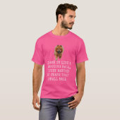 私は来難破球のおもしろい犬パパとD Tシャツ (正面フル)