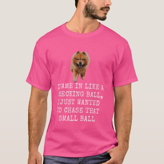 私は来難破球のおもしろい犬パパとD Tシャツ (正面)