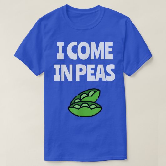 私は来PeasワおもしろいードプンビーガンベジタリアンPla Tシャツ (デザイン正面)