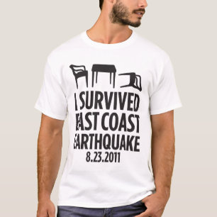 私は東海岸の地震を生き延びました Tシャツ