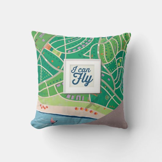 私は枕を飛ばしてもいいです クッション (正面)