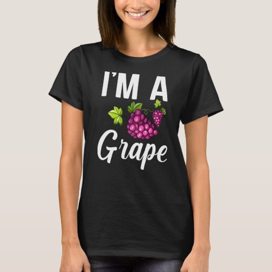 私は果物のサラダ用のぶどう Tシャツ (正面)