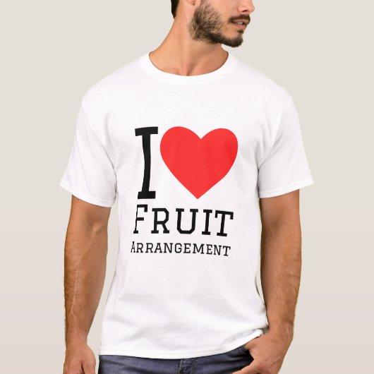私は果物の取り合わせが大好きだ Tシャツ (正面)