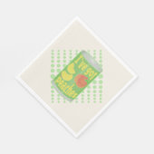 私は果物の得錫を桃に持っている スタンダードランチョンナプキン (角)