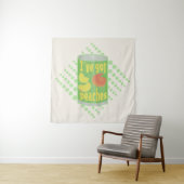 私は果物の得錫を桃に持っている タペストリー (インサイチュ)