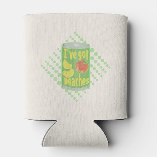 私は果物の得錫を桃に持っている 缶クーラー (裏面)