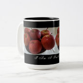 私は果物好きだ – Apple Cup ツートーンマグカップ (正面左)