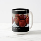 私は果物好きだ – Apple Cup ツートーンマグカップ (正面右)