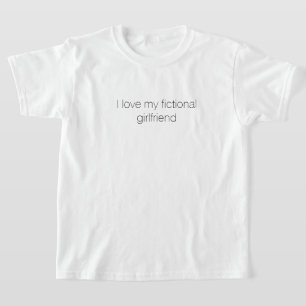 私は架空のガールフレンドの若者Tシャツが大好き Tシャツ