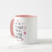 私は架空の人に感情的に執着し過ぎる – かわいい マグカップ (正面左)