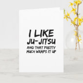 私は柔術が好きです カード (黄色い花)