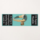 私は柔軟すごいな皮肉おもしろいヴィンテージ ヨガマット (正面(横))