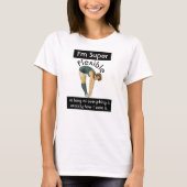 私は柔軟すごいな皮肉おもしろいヴィンテージ Tシャツ (正面)