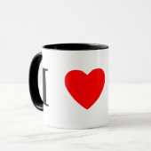 私は柴犬を愛します マグカップ (正面左)