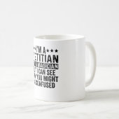 私は栄養士でマジシャンではないおもしろい コーヒーマグカップ (正面右)