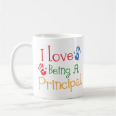 私は校長であることを愛します コーヒーマグカップ (左)