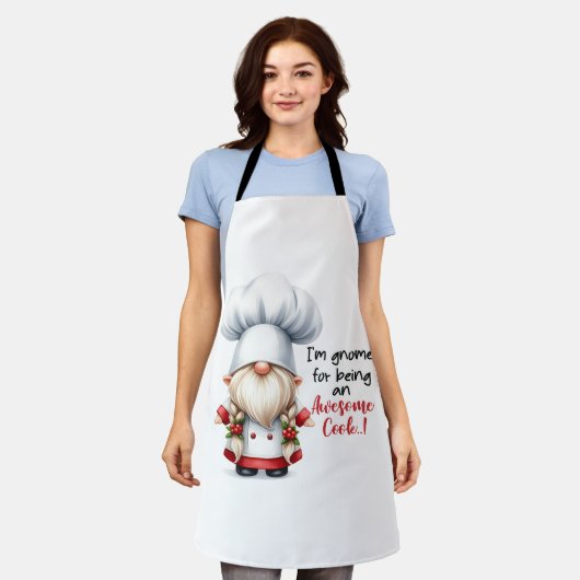私は格言で調理師素晴らしだ エプロン (着用した状態)