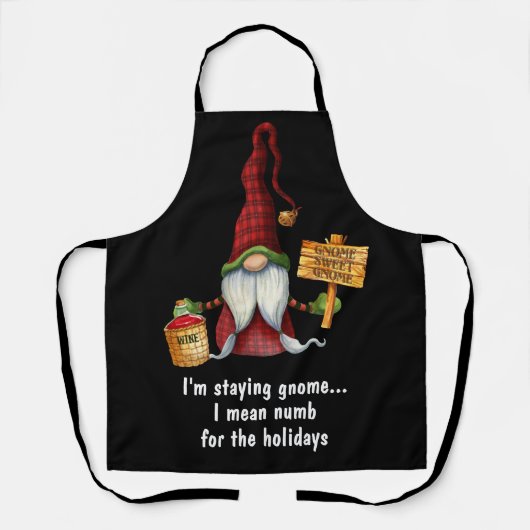 私は格言...休暇の間は感覚が鈍い エプロン (正面)