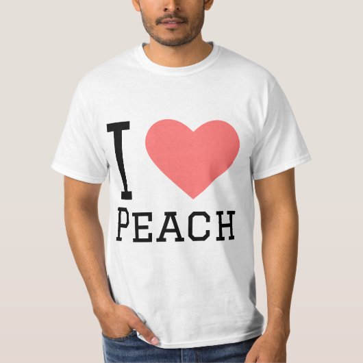 私は桃が好きです Tシャツ (正面)
