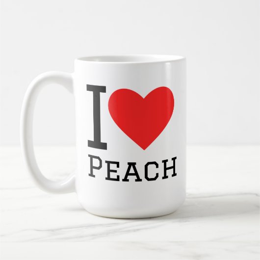私は桃が好き コーヒーマグカップ (左)