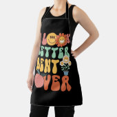 私は桃のブーティGroovy Fの上に曲がったおもしろい方が良く見える エプロン (インサイチュ)