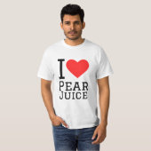 私は梨ジュースが大好きだ Tシャツ (正面フル)