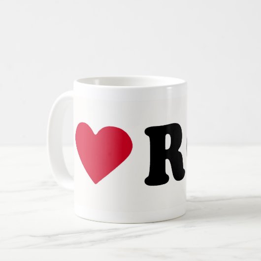 私は棒を愛します コーヒーマグカップ (正面左)