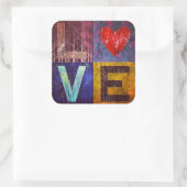 私は森が大好き！シール スクエアシール (バッグ)