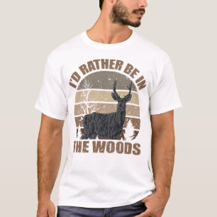 私は森の中にいるほうがいい Tシャツ
