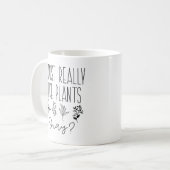 私は植物が大好き コーヒーマグカップ (正面左)