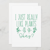 私は植物が大好き サンキューカード (正面/裏面)
