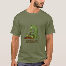 私は植物が好きだ Tシャツ