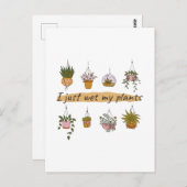 私は植物の庭のユーモアをおもしろい濡らしたばかりだ ポストカード (正面/裏面)