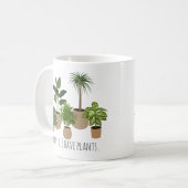 私は植物の恋人を持っおもしろいてはいけない コーヒーマグカップ (正面左)