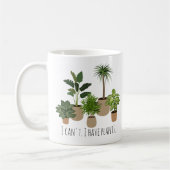 私は植物の恋人を持っおもしろいてはいけない コーヒーマグカップ (左)