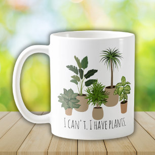 私は植物の恋人を持っおもしろいてはいけない コーヒーマグカップ