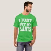 私は植物をガーデニングパおもしろいンに湿らせた Tシャツ (正面フル)