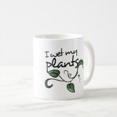 私は植物を濡らした コーヒーマグカップ (正面右)